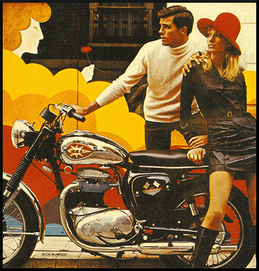 BSA Motorcycle Advertisment 1968