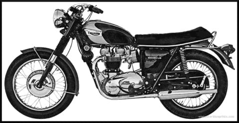 Triumph 650 Bonneville T120R 1970