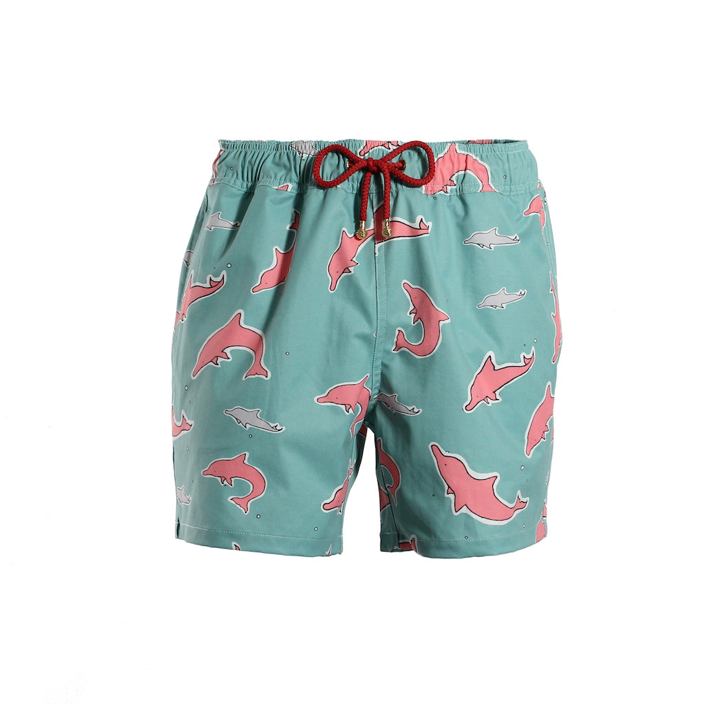 dolphin swim trunks