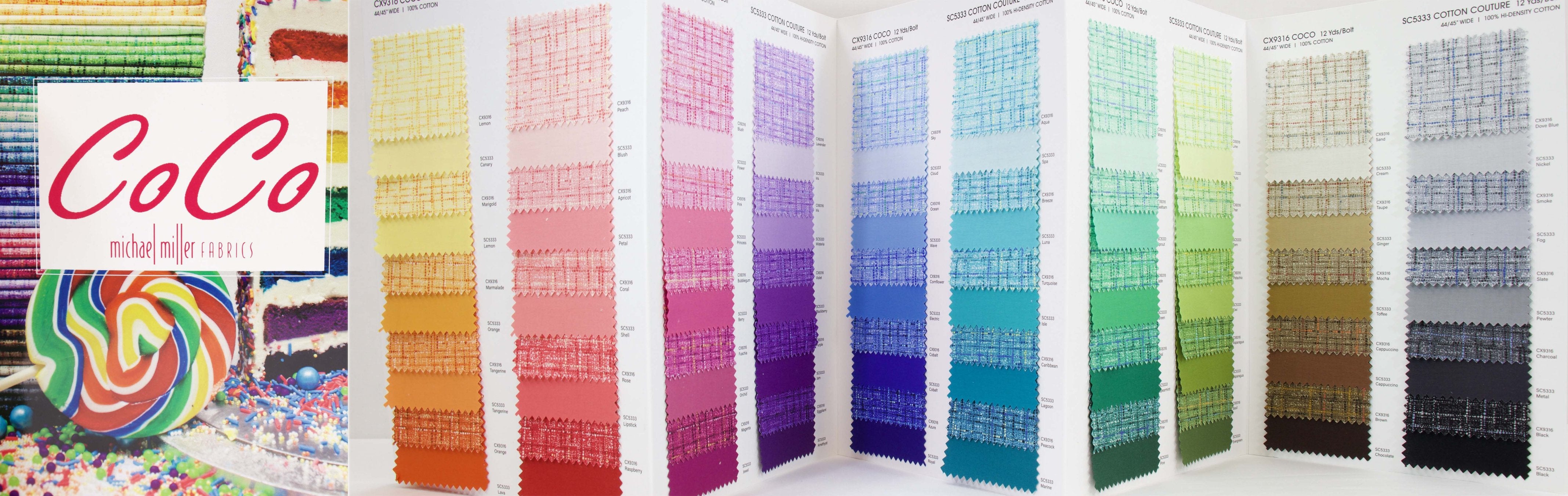 Michael Miller Fabrics Color Cards