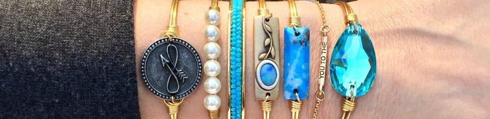 Luca + Danni Pearl and Beaded Bangles at Blooming Boutique