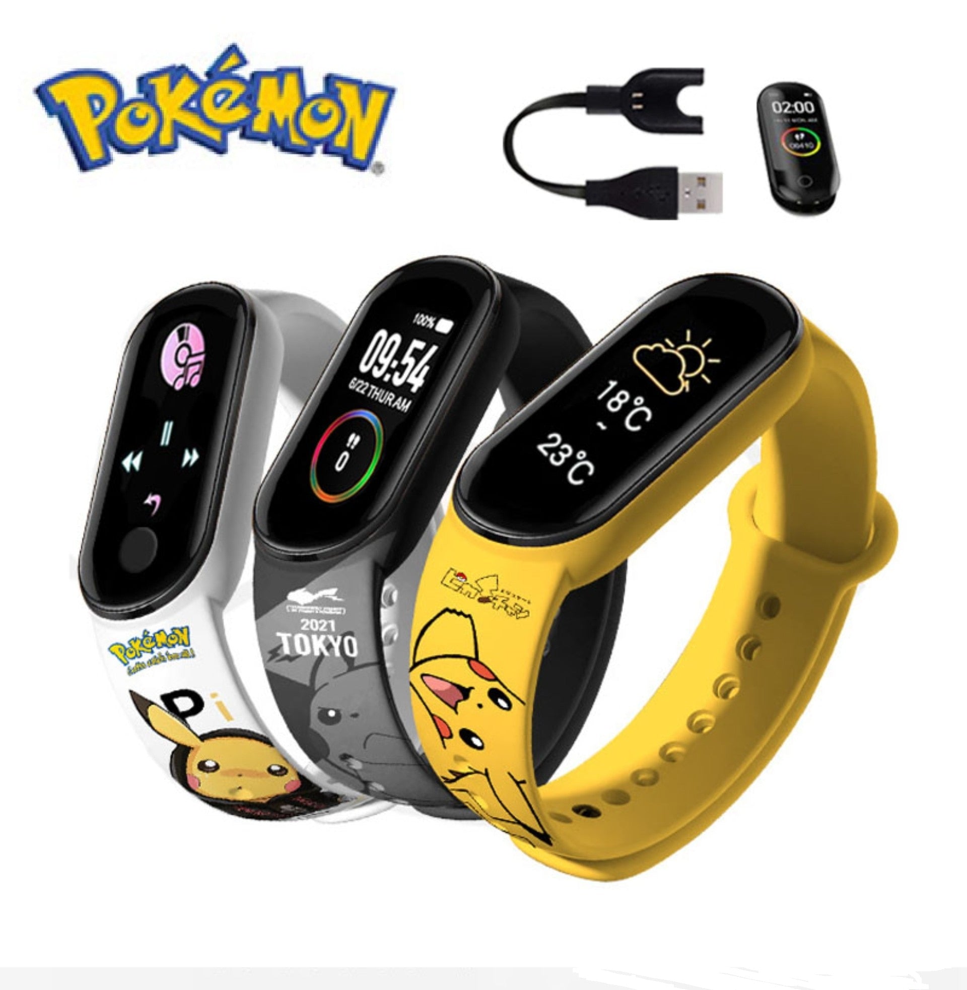 presentación Copiar Larry Belmont Reloj Inteligente / Smartband con diseño de Pokemon para niños – RosMarket