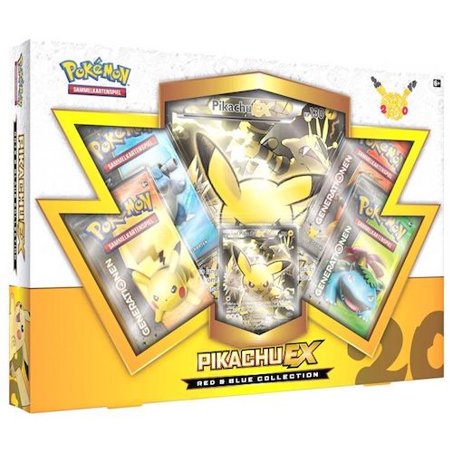 Pokemon Pikachu EX Red & Generations Collection Box – ACE
