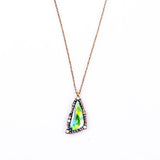 Fashion Tide Summer Chic Coloful Triangle Scientific Gems Long Pendant Necklace