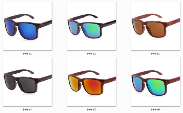 Fashion Wood Sunglasses Men Brand New Designer Goggles Gafas de sol Sport Outdoor Plastic Sun Glasses