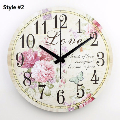 Home decoration large wall clocks silent wall clock vintage home decor fashion big wall watches relojes decoracion pared
