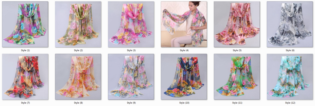india hot sale new women for 4 seasons scarves polka velvet chiffon bohemia flower fashion summer