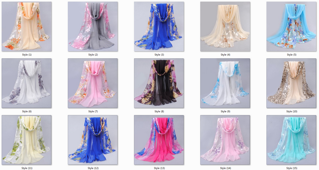 Charming Hot Silk chiffon Blending love on the lips Pattern, Bow hot Scarf Thin Long Wrap Scarves for Girls and Ladies