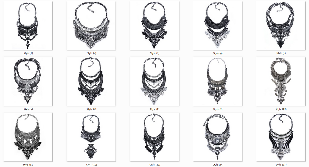 Big Women Collier Femme Necklaces Pendant Collar Statement Bijoux Fashion Crystal Jewelry Choker Maxi Boho Vintage Jewellry