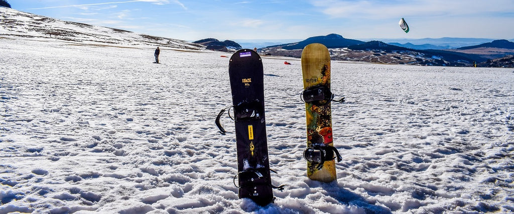 snowboards