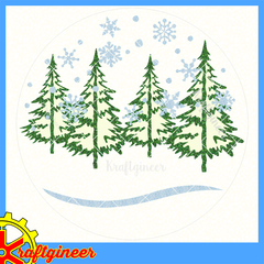 Ornament Deer Scene