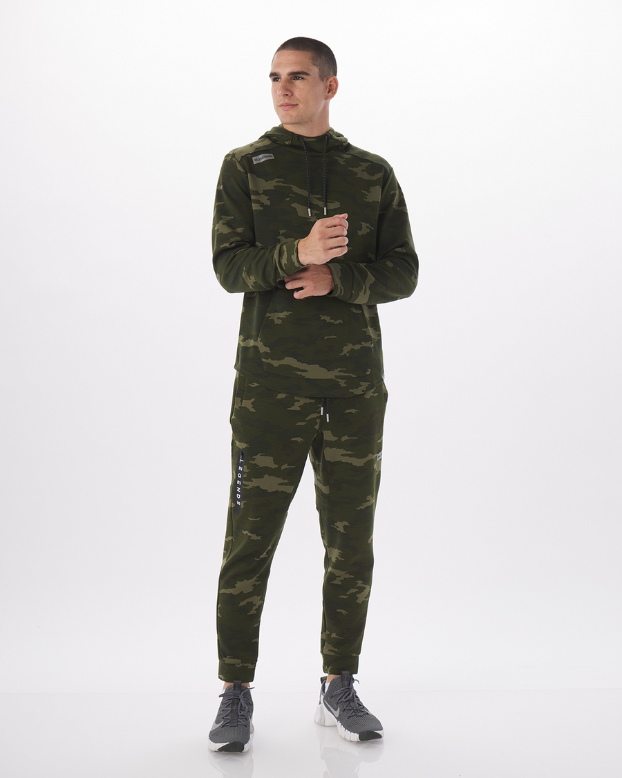 Hawthorne Tech Hoodie Green Camo Heather