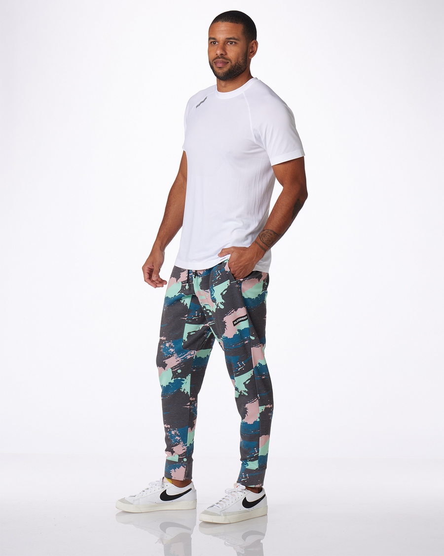 Hawthorne Tech Jogger Pale Green Stroke Camo