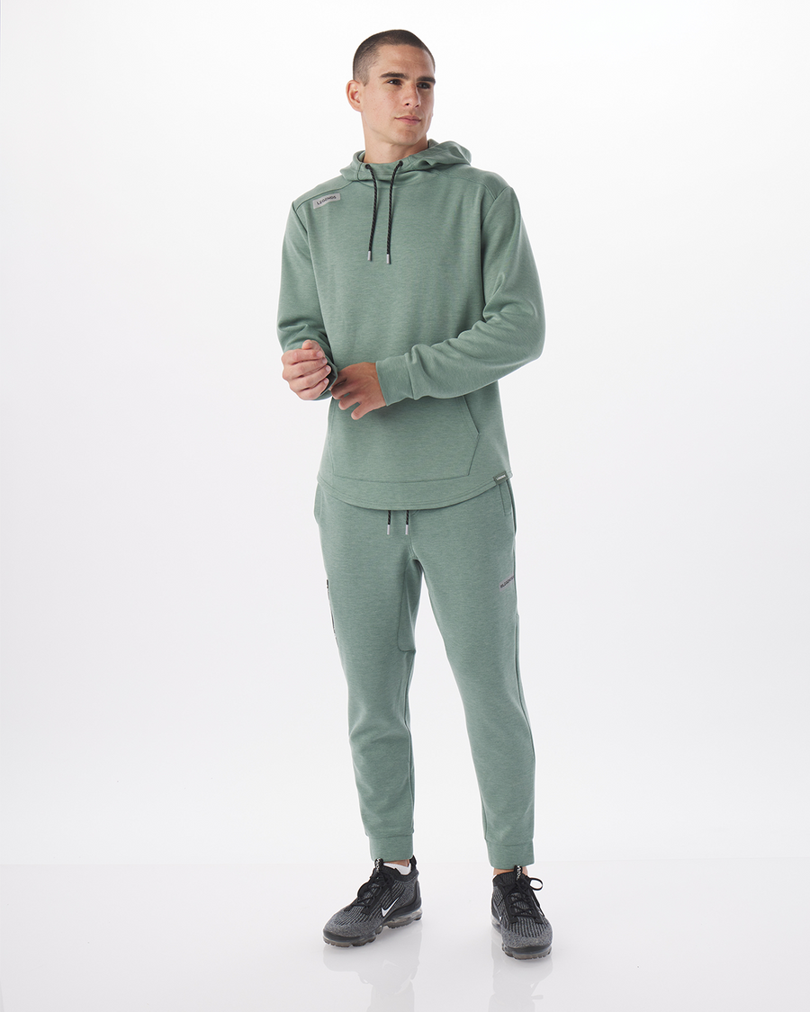 Hawthorne Tech Hoodie Hunter Green Heather