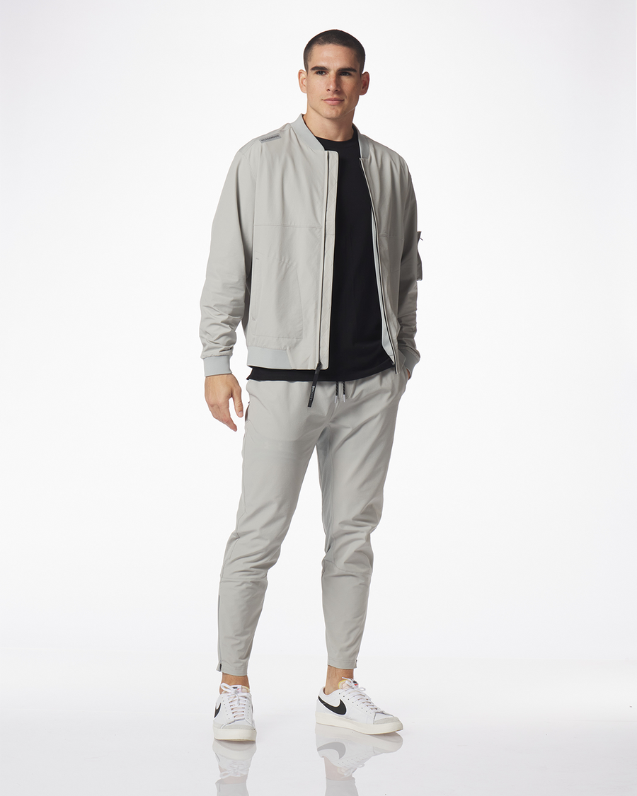 Carson Bomber Jacket Light Gray