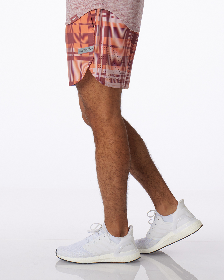 Luka Short Mauve Plaid