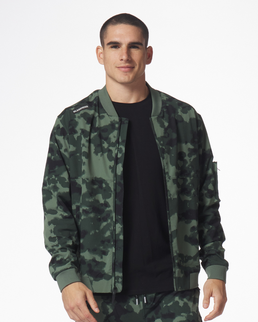 Carson Bomber Jacket Hunter Green Sierra Camo