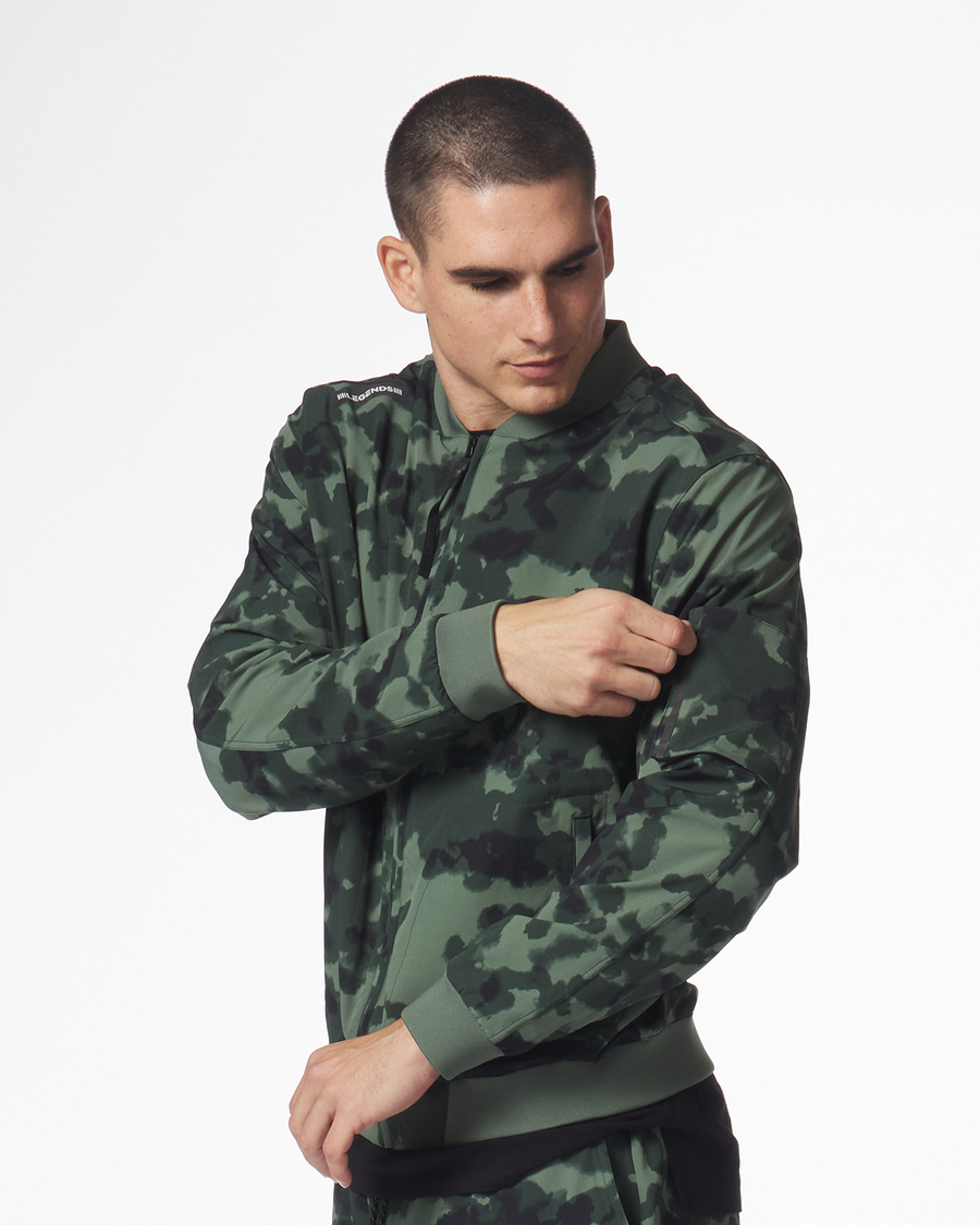 Carson Bomber Jacket Hunter Green Sierra Camo