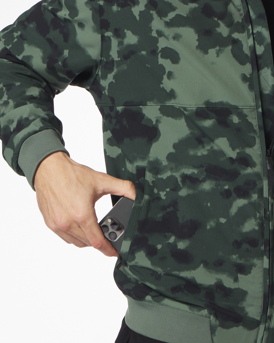 Carson Bomber Jacket Hunter Green Sierra Camo