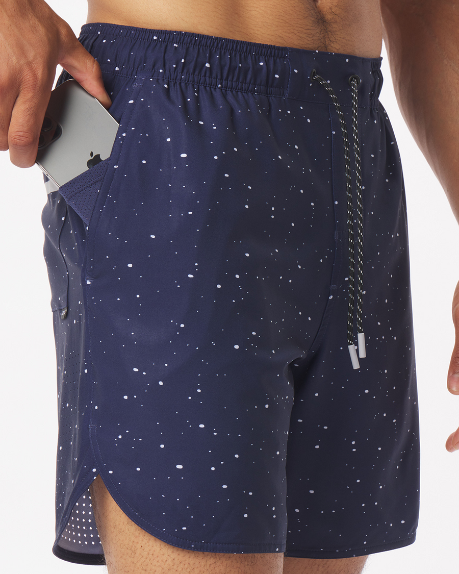 Luka Short Navy Splatter