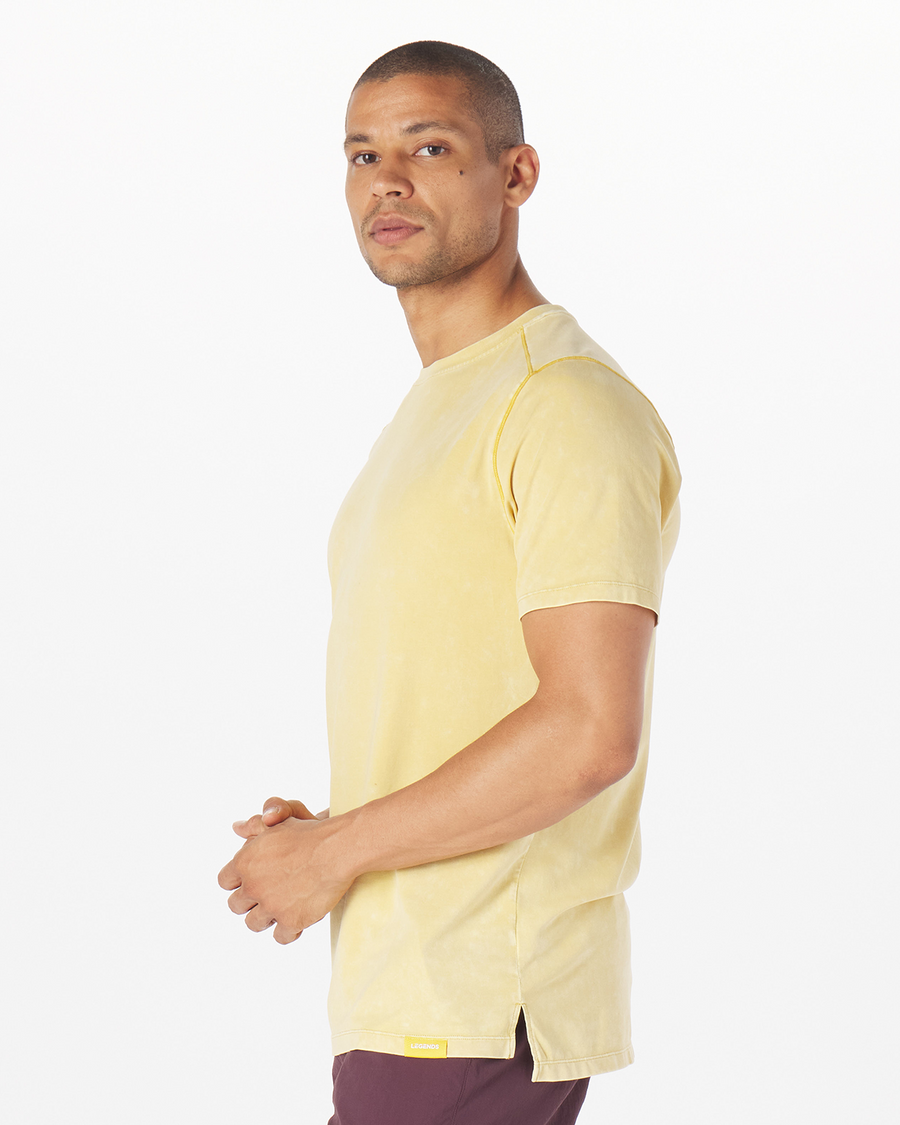 Aviation Tee Washed Lemon Curry