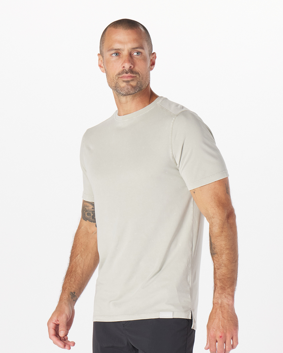 Aviation Tee Washed Light Gray