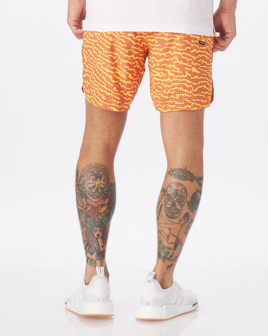 Luka Short Orange Pop Tiger Stripe