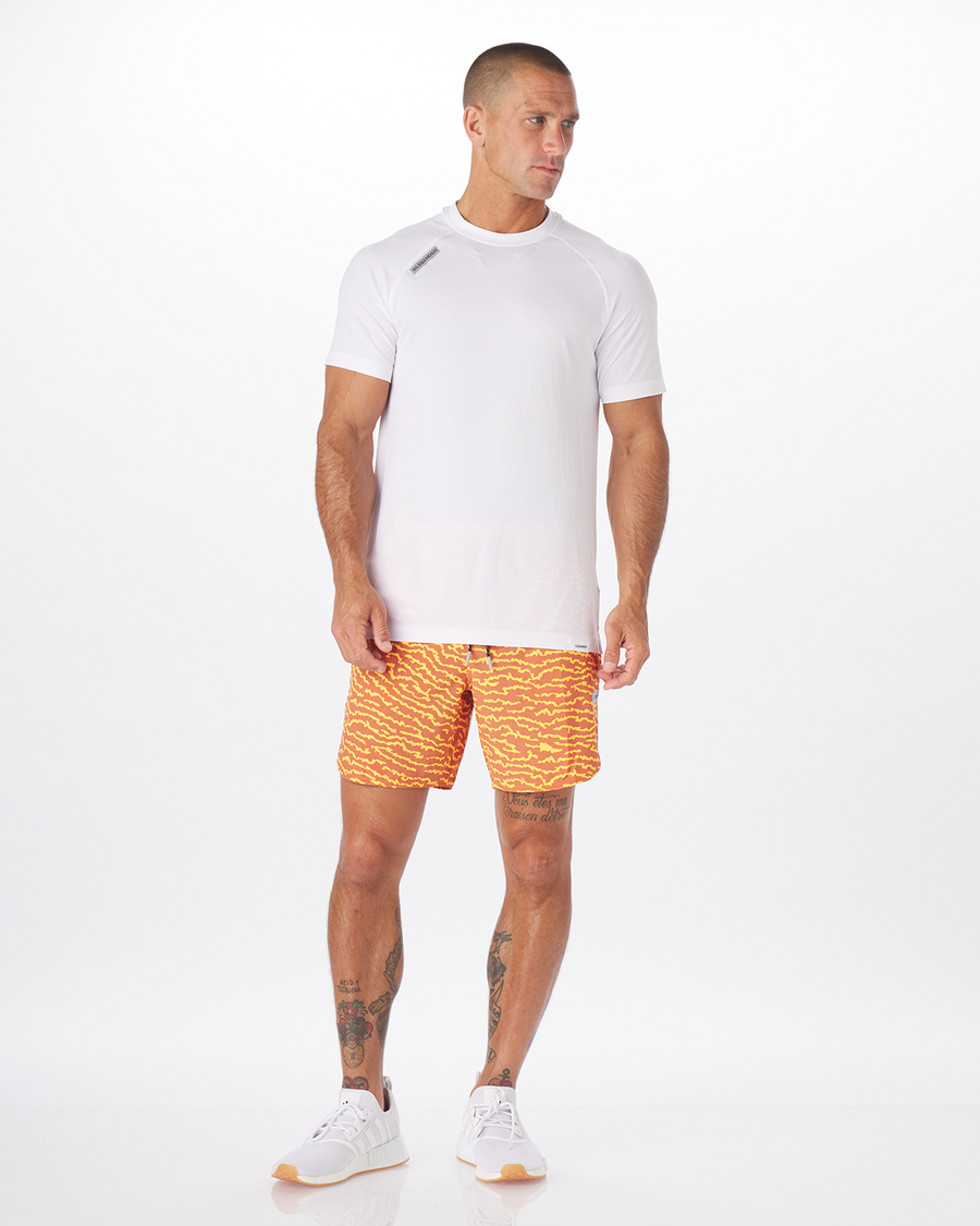 Luka Short Orange Pop Tiger Stripe