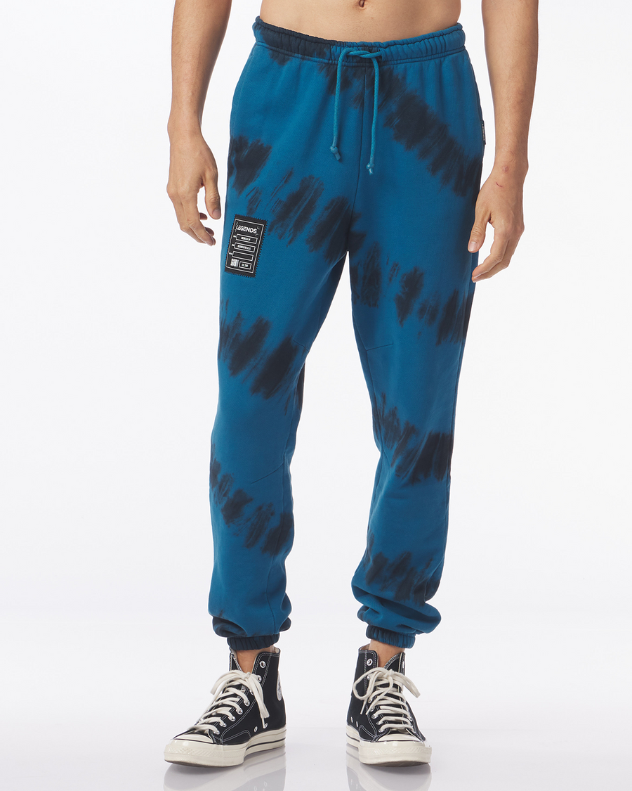 Fairfax Sweatpant Ink Blue Tie Dye Stripe