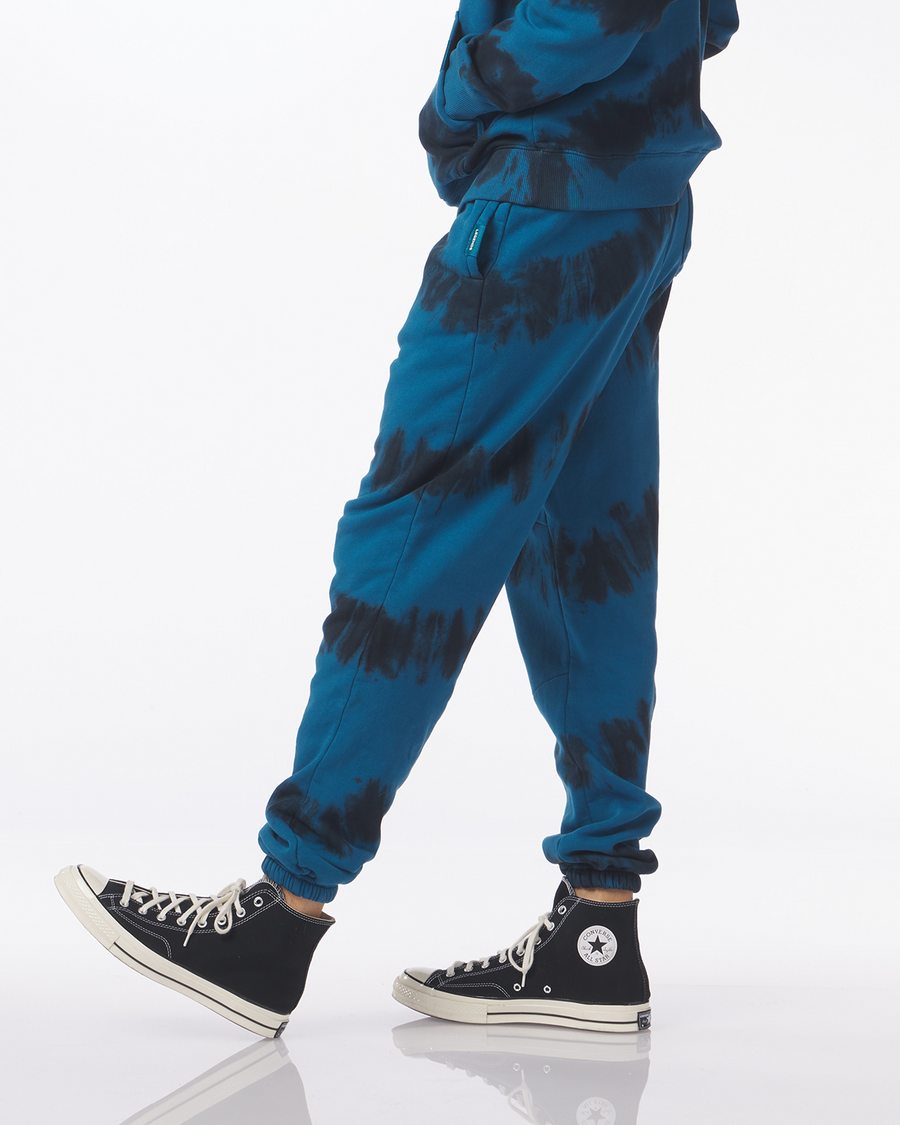 Fairfax Sweatpant Ink Blue Tie Dye Stripe