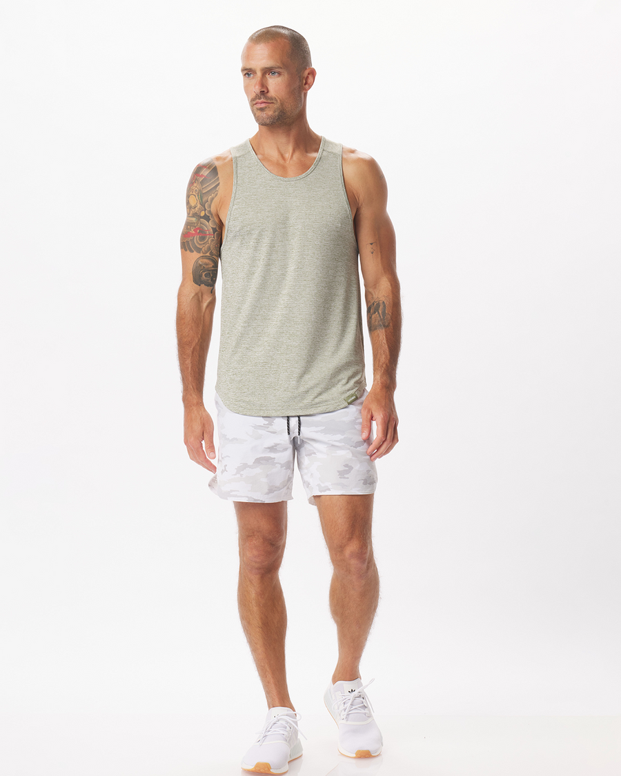 Enzo Tank Olive Heather