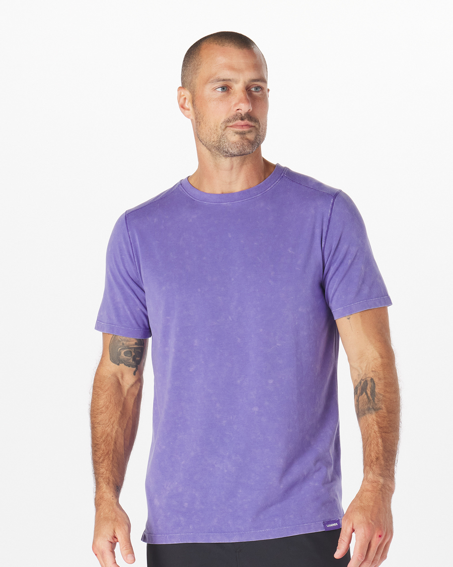 Aviation Tee Washed Violet Crescent