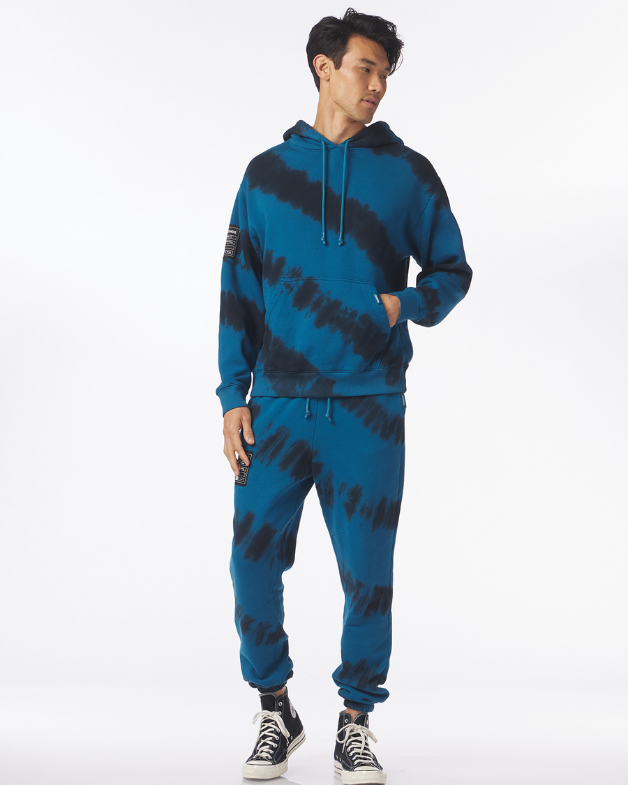 Fairfax Sweatpant Ink Blue Tie Dye Stripe