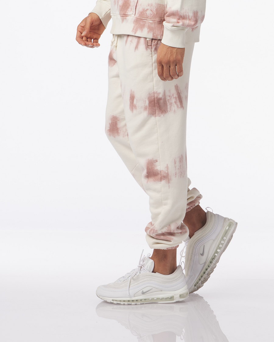 Fairfax Sweatpant Mauve Tie Dye Stripe