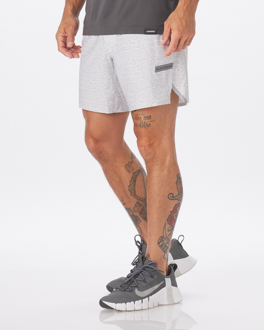 Relay Short Heather Gray