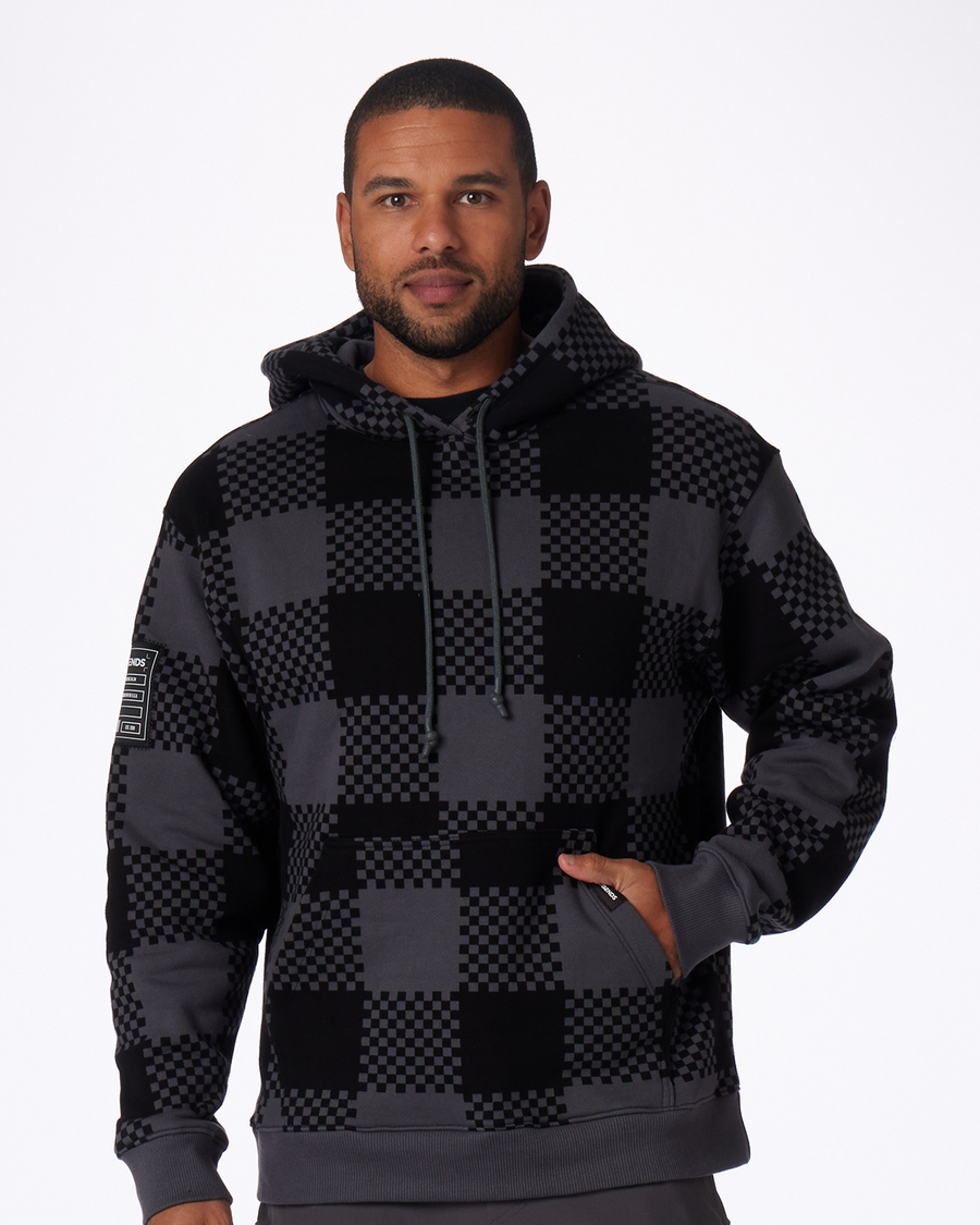 FairFax Hoodie Black Oversized Check