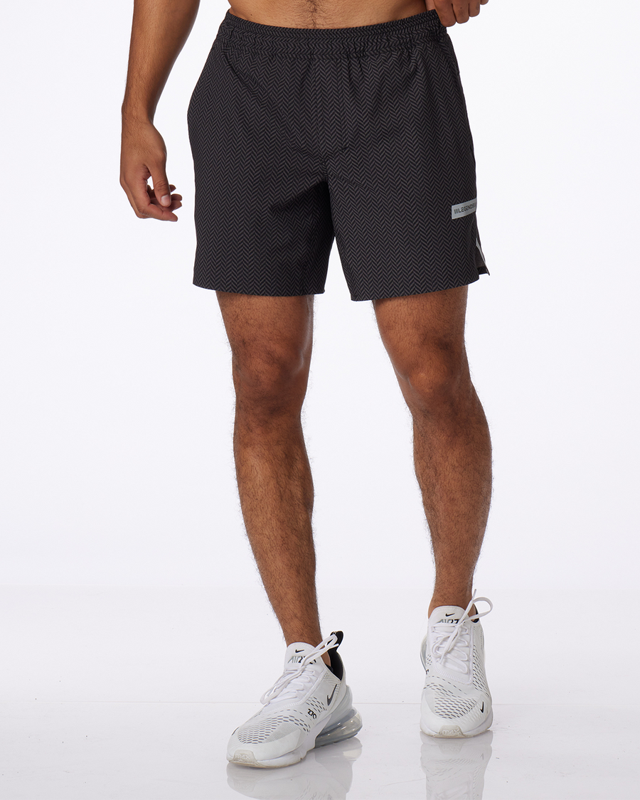 Relay Short Charcoal Herringbone