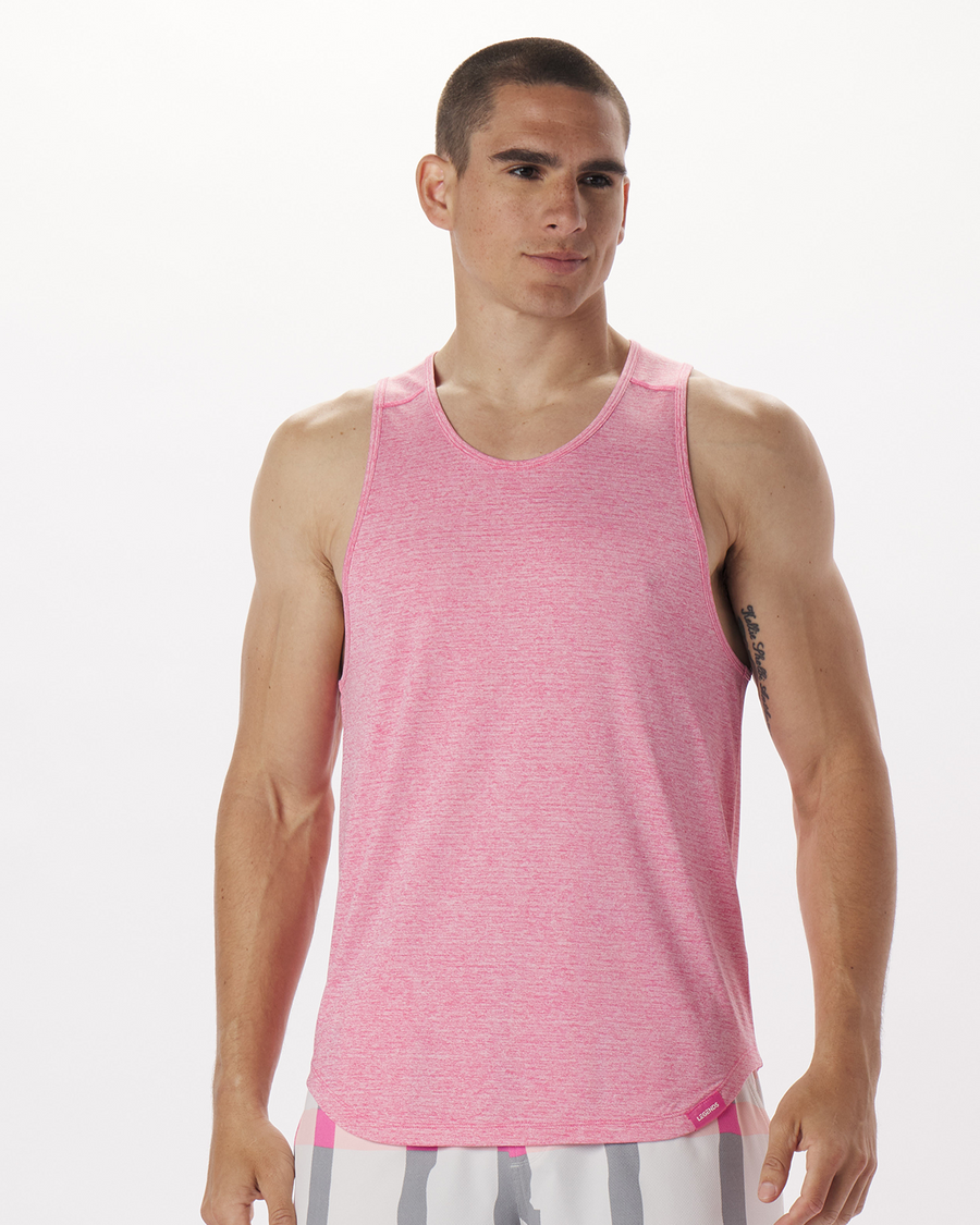 Enzo Tank Hot Pink Heather