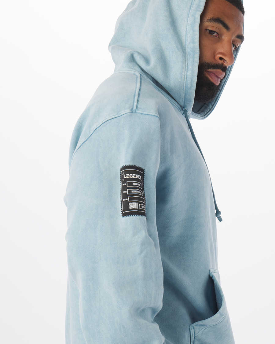 FairFax Hoodie Washed Cameo Blue