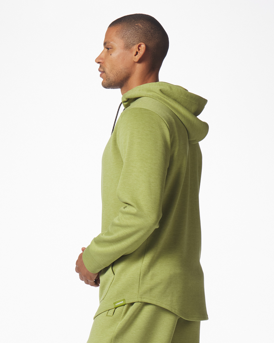 Hawthorne Tech Zip Hoodie Moss Heather