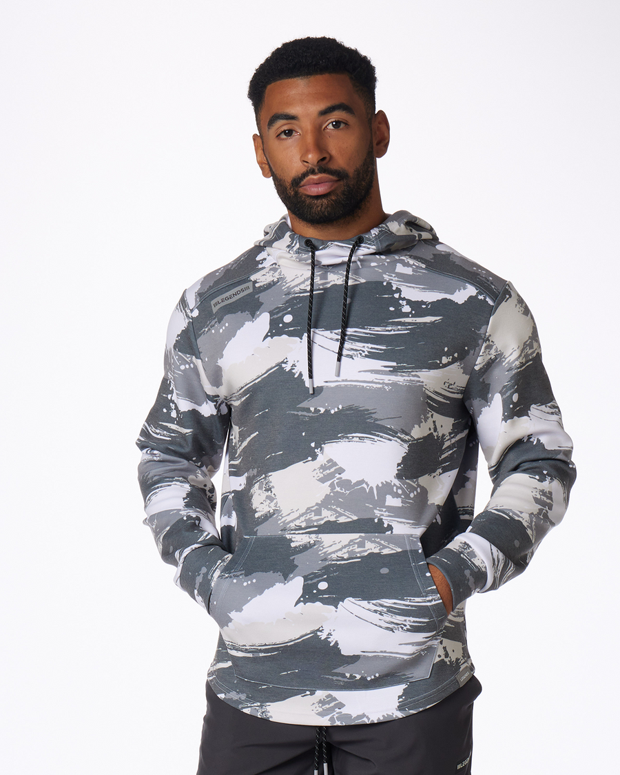 Hawthorne Tech Hoodie Gray Stroke Camo