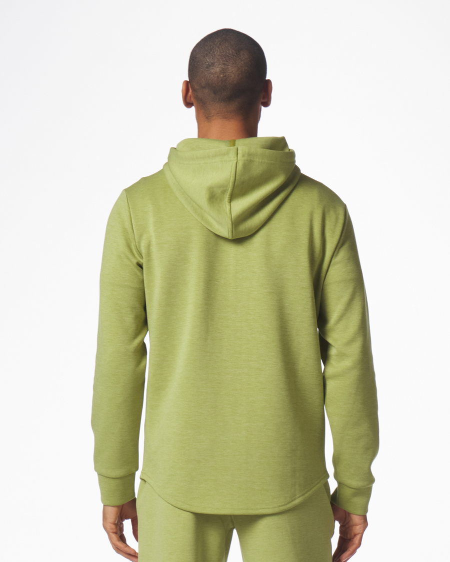 Hawthorne Tech Zip Hoodie Moss Heather