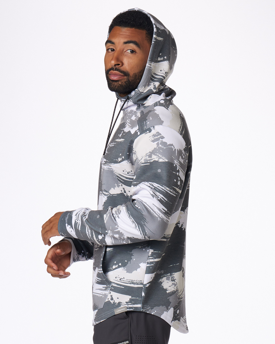 Hawthorne Tech Hoodie Gray Stroke Camo