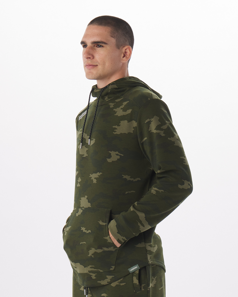 Hawthorne Tech Hoodie Green Camo Heather