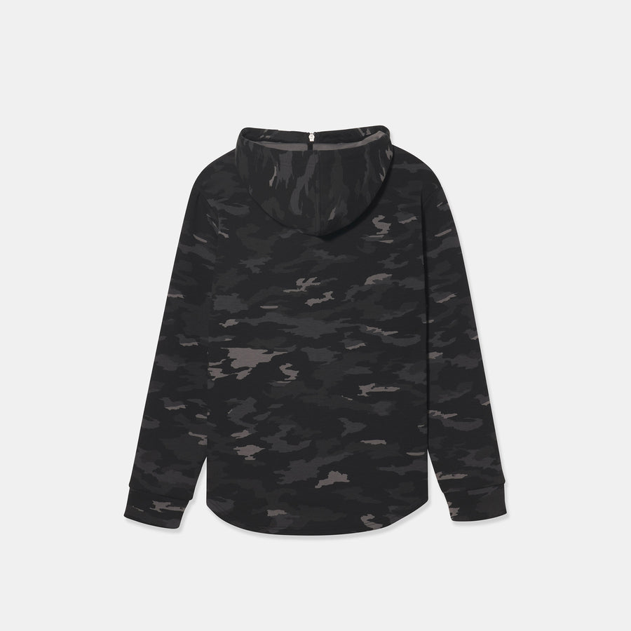 Hawthorne Tech Zip Hoodie Black Camo Heather