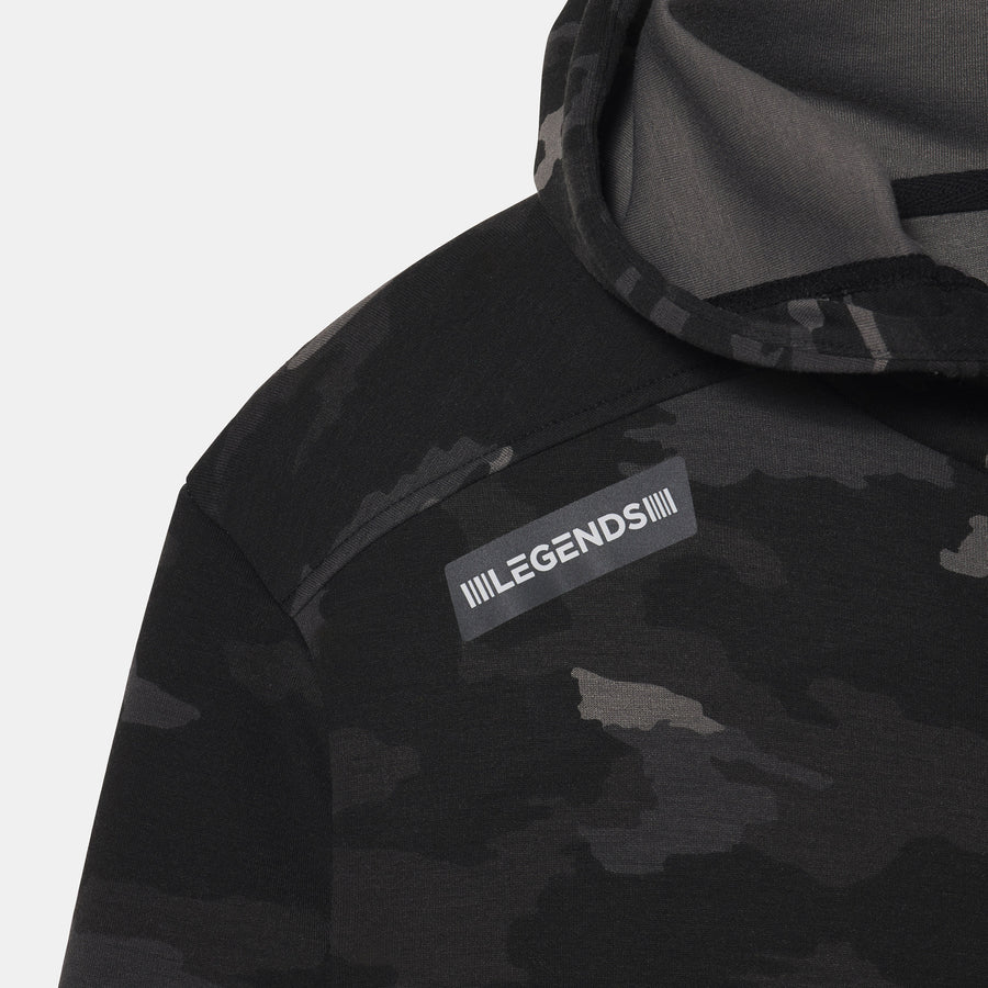 Hawthorne Tech Zip Hoodie Black Camo Heather