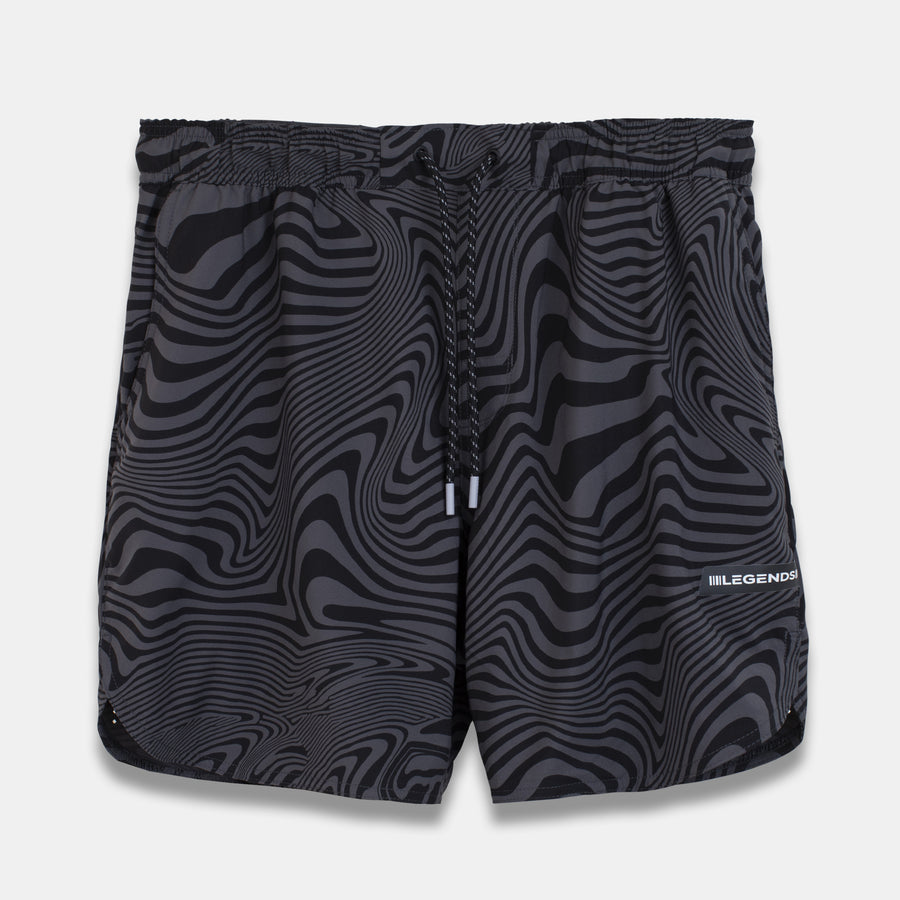 Luka Short Psychedelic Swirl Black