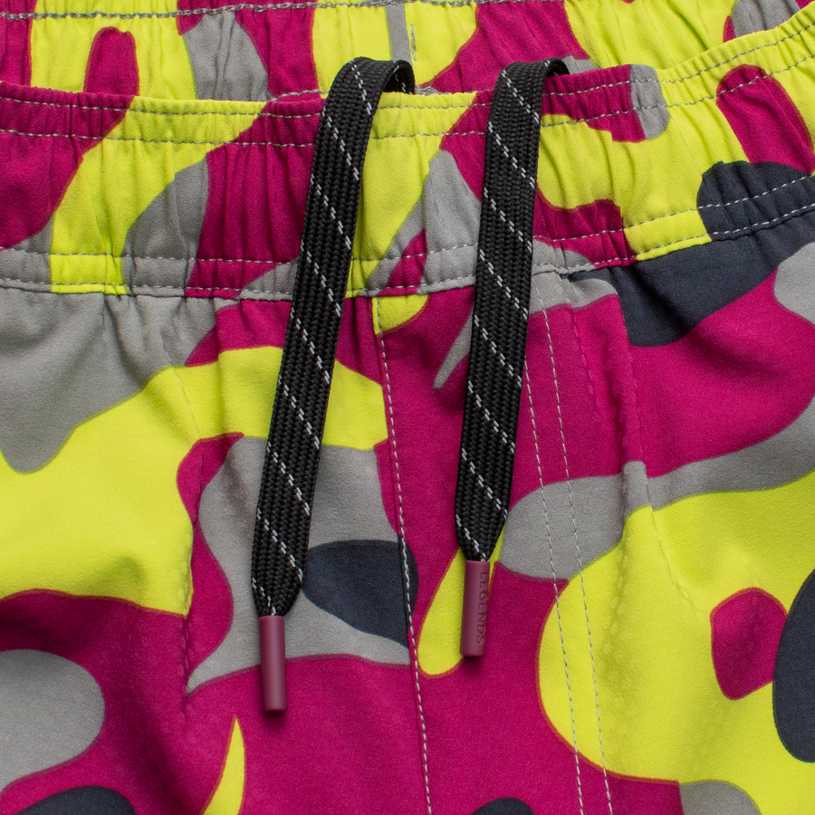 Relay Short Oversized Camo Raspberry Gray