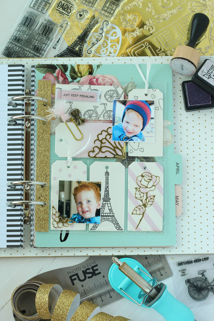 Mix your Brutus Monroe stamp sets to create fun planner pocket pages! 