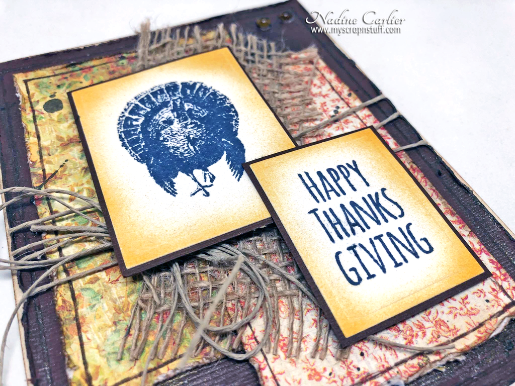 Happy Thanksgiving Card with Brutus Monroe by Nadine Carlier